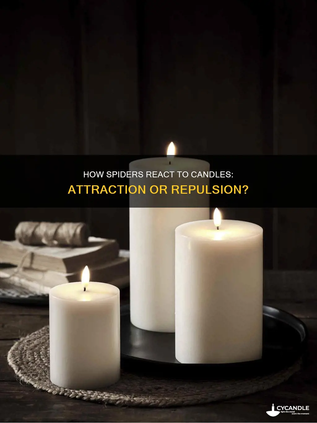 are spiders attracted to candles