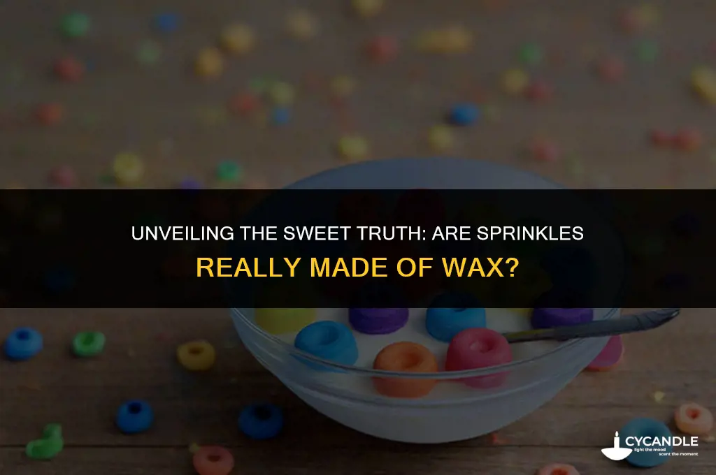 are sprinkles made of wax