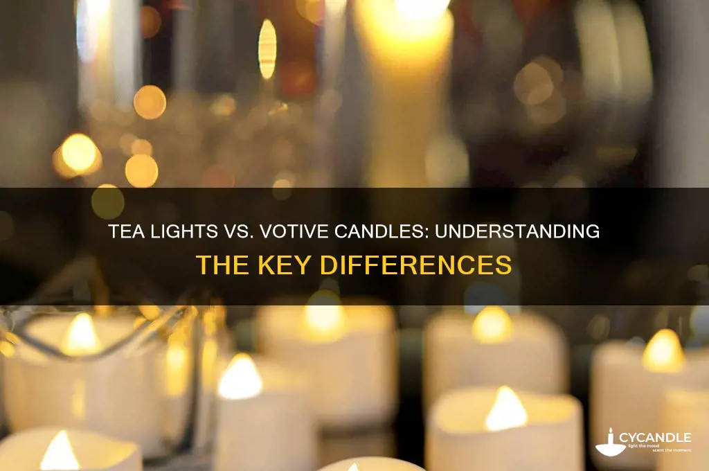 are tea light candles the same as votive candles