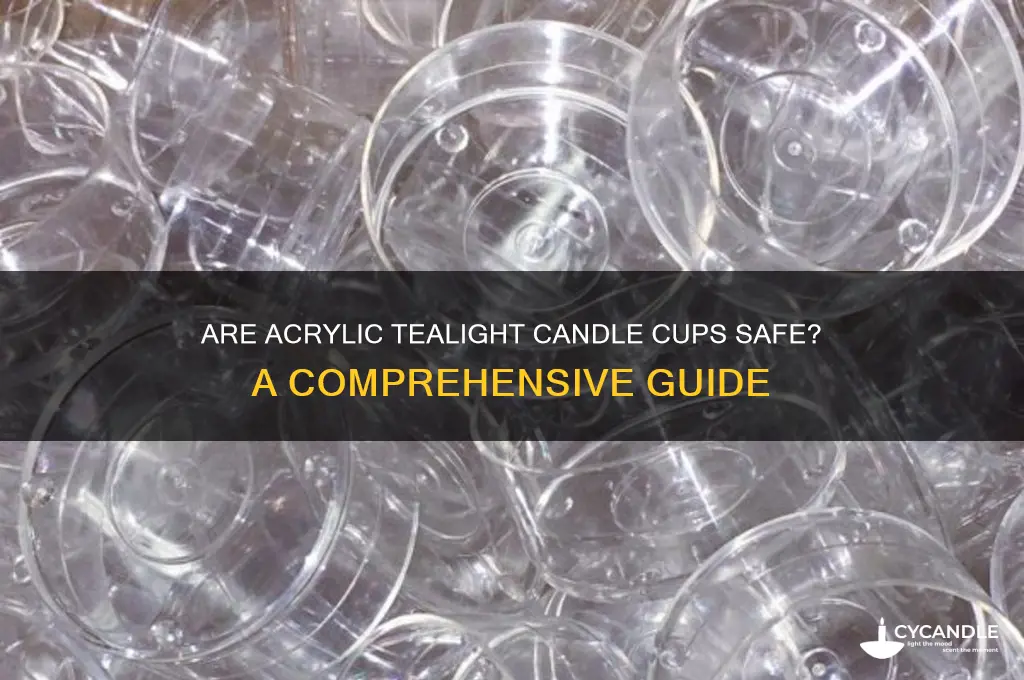 are the acrylic cups for tealight candles safe