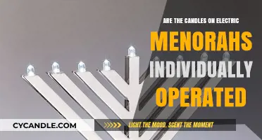 How Do Electric Menorahs Light Up?