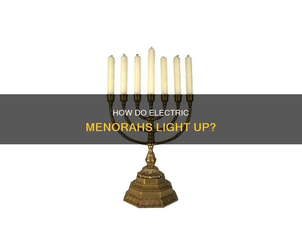 are the candles on electric menorahs individually operated