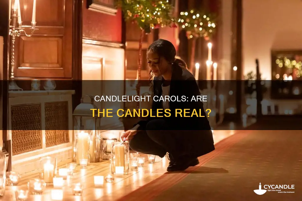 are the candles real at carols by candlelight