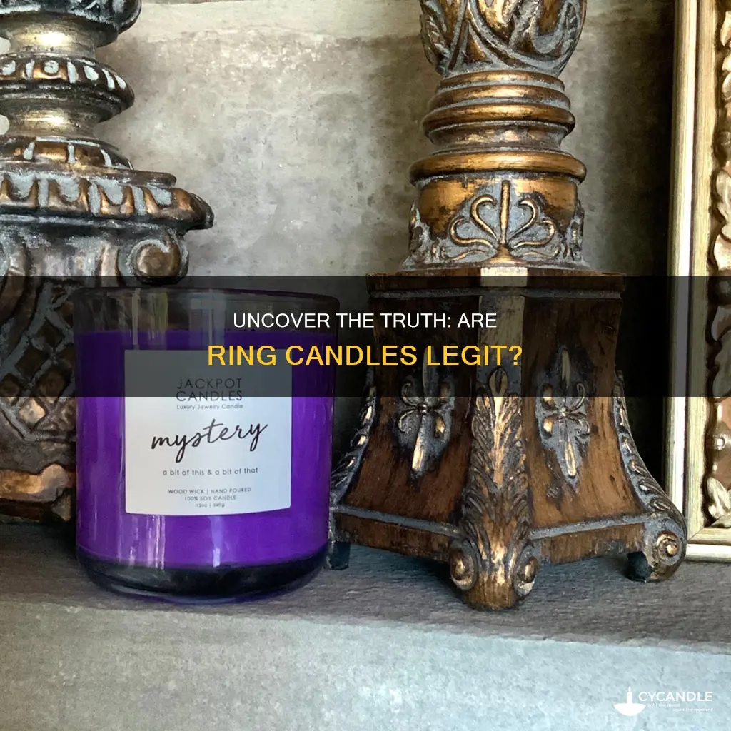 are the candles with rings in them real