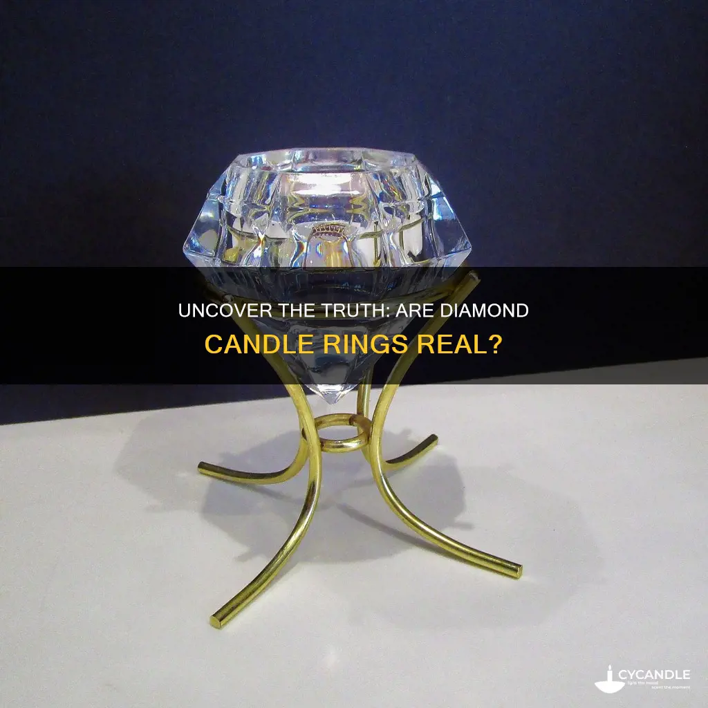 are the diamond candle rings real