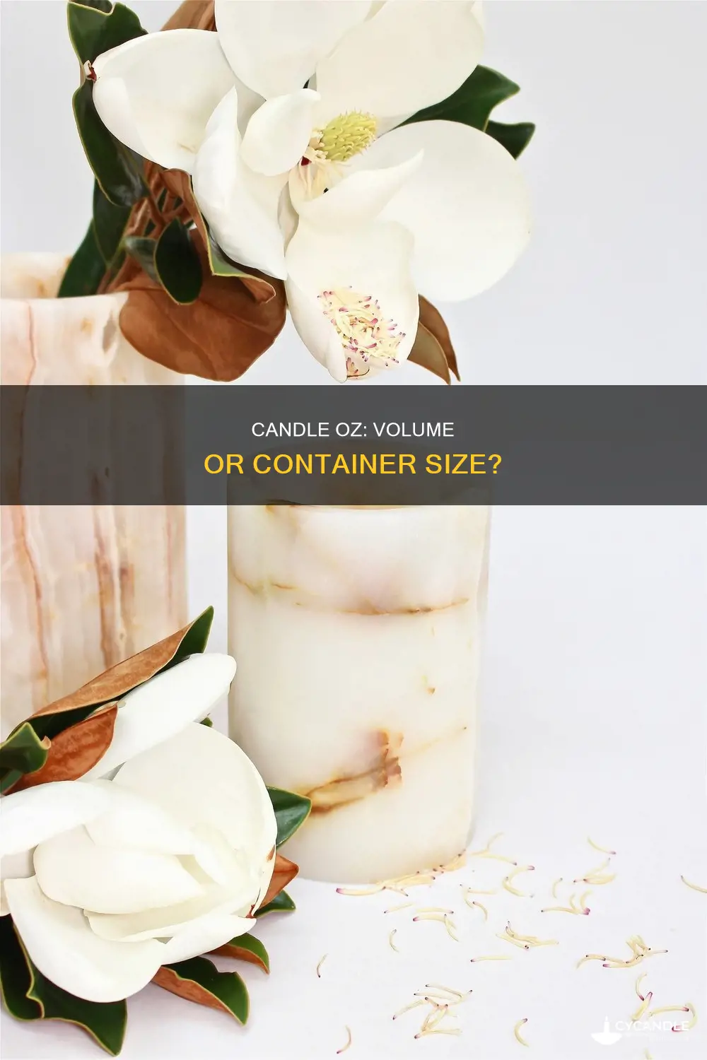 are the oz on candle volume or container size