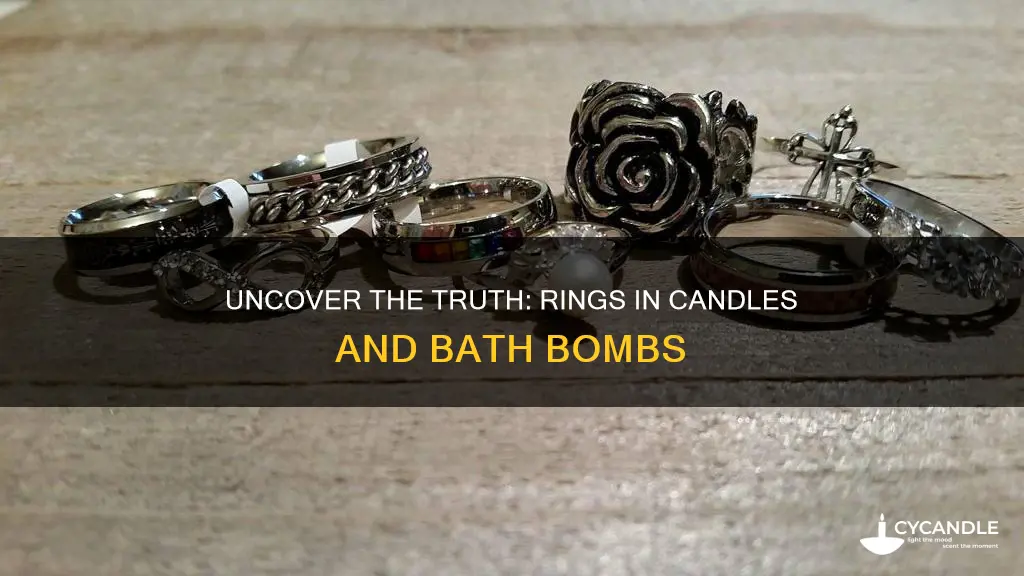 are the rings in candles and bath bombs really real