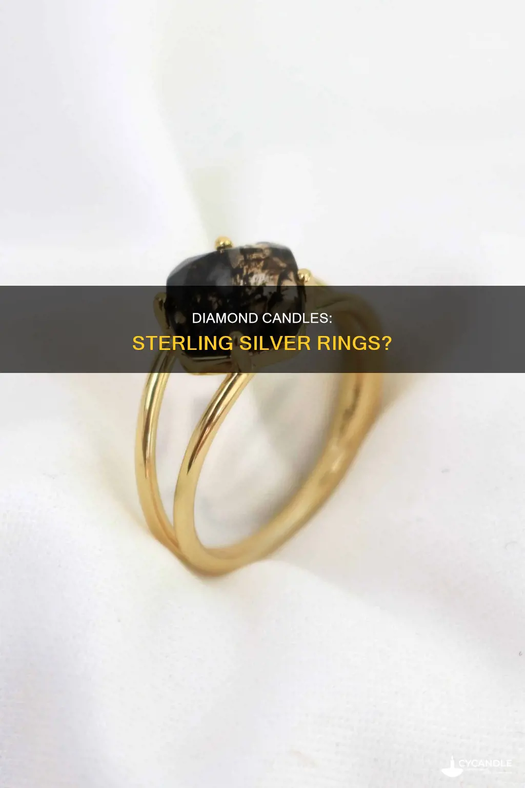 are the rings in diamond candles sterling silver
