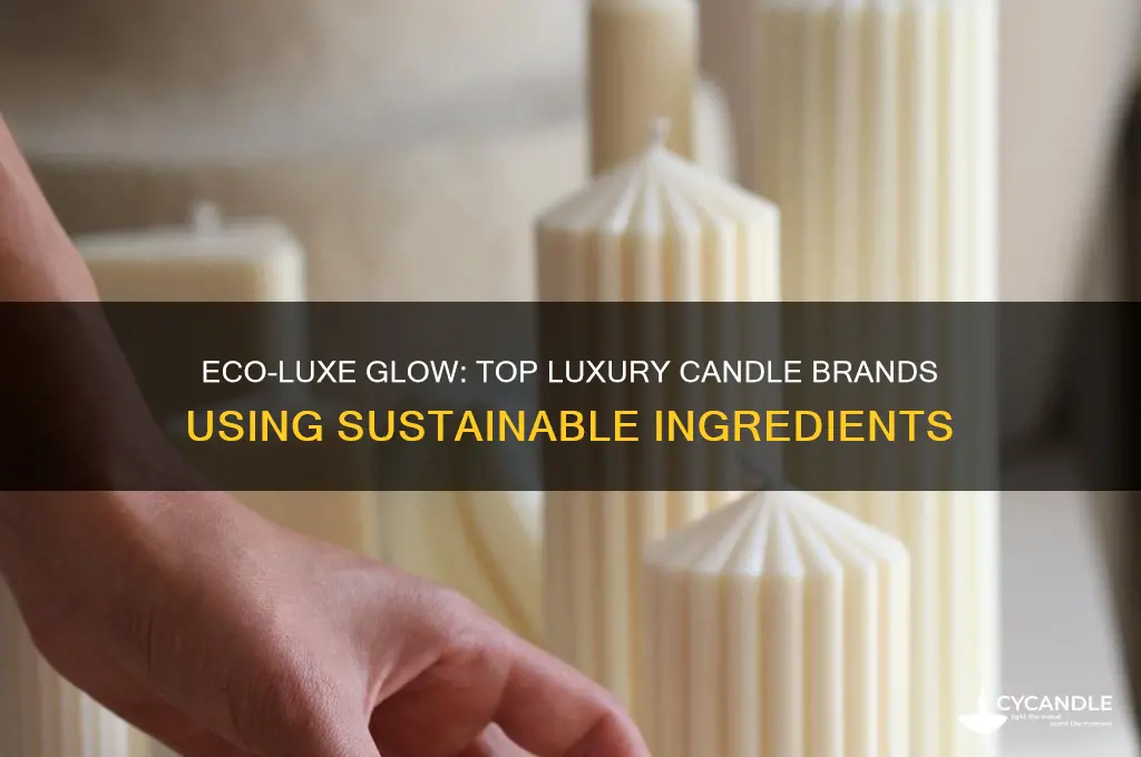 are there any luxury candle brands that use eco-friendly ingredients