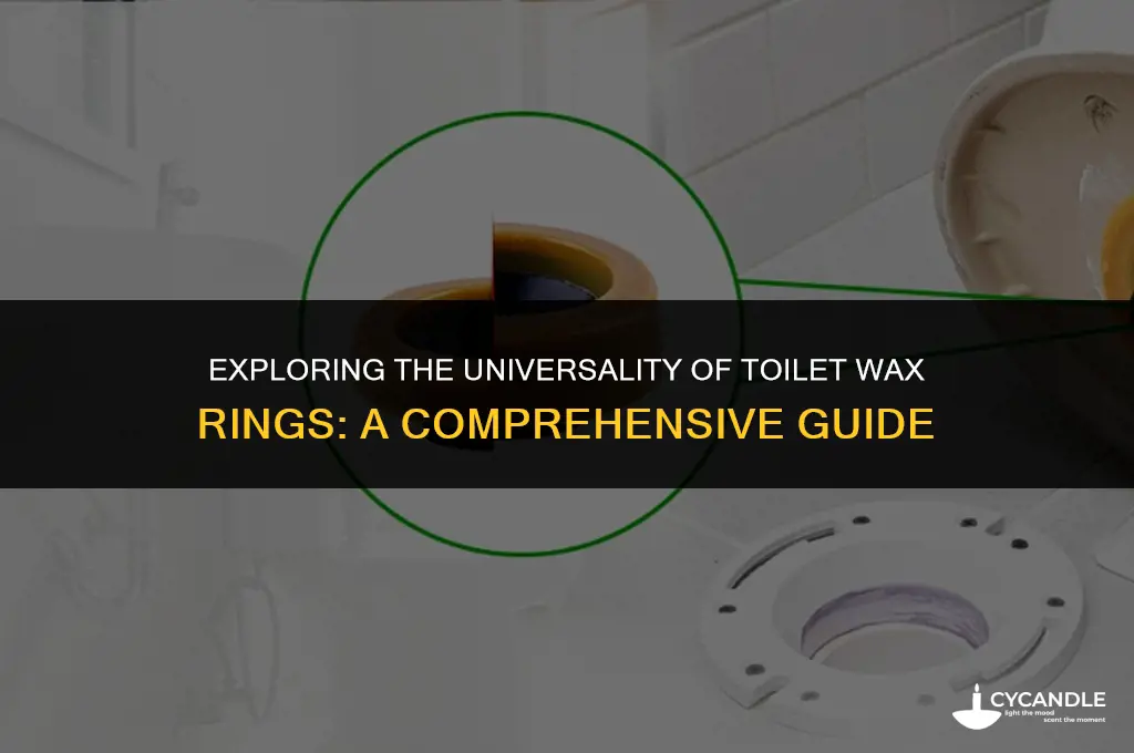are toilet wax rings universal