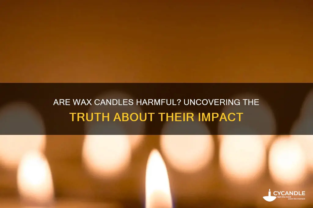 are wax candles bad