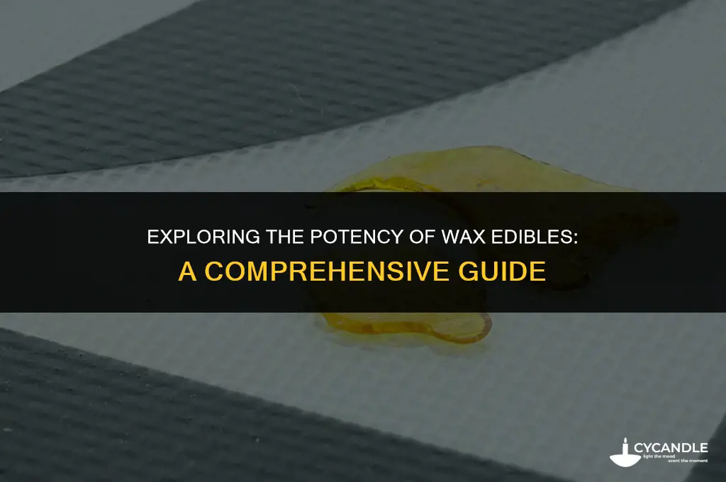 are wax edibles stronger