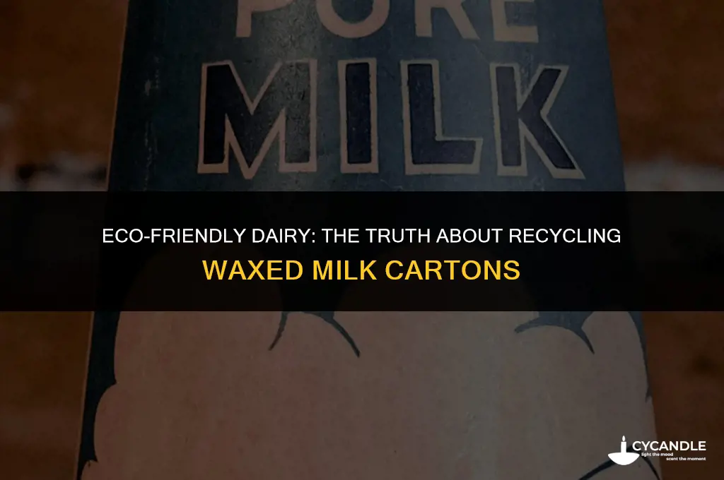 are waxed milk cartons recyclable