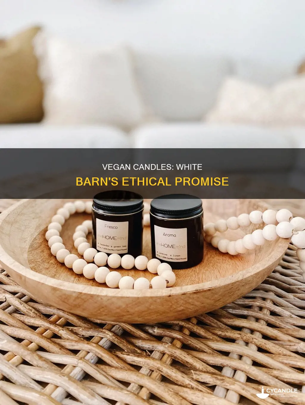 are white barn candles vegan