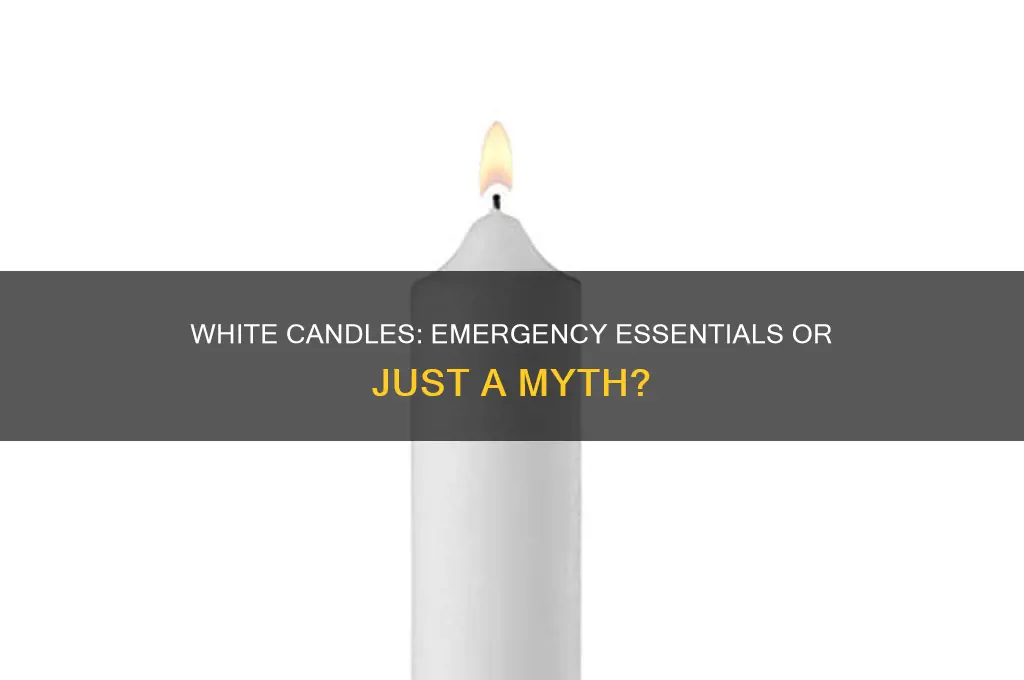 are white candles used for emergencies