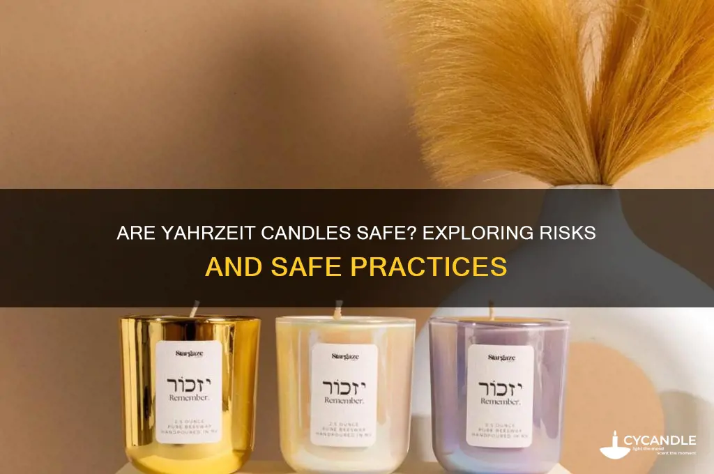 are yahrzeit candles safe