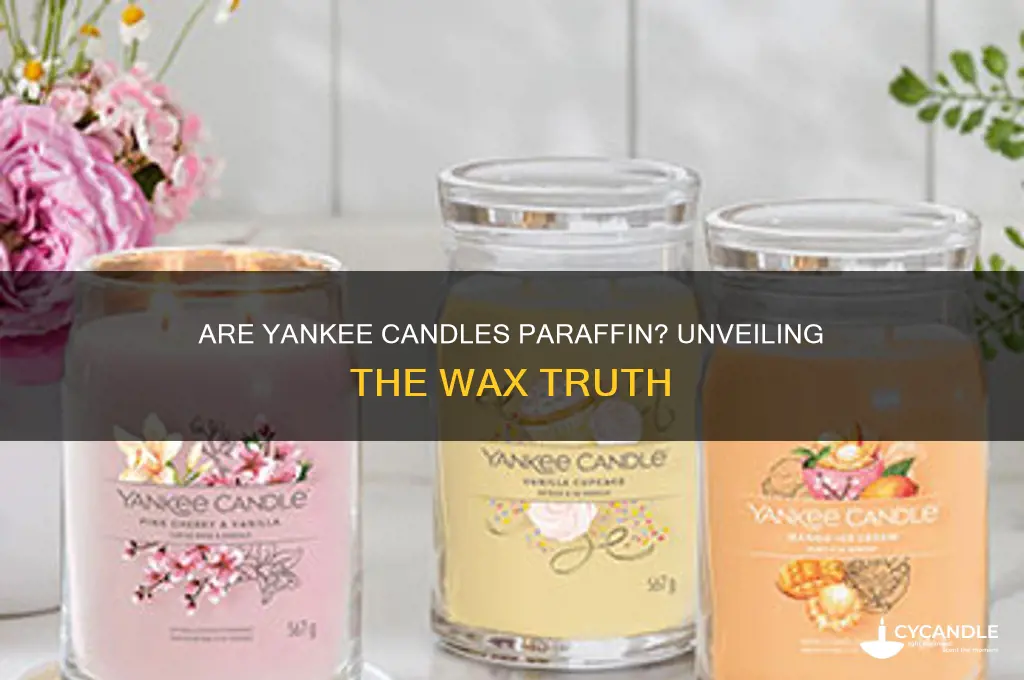 are yankee candles paraffin