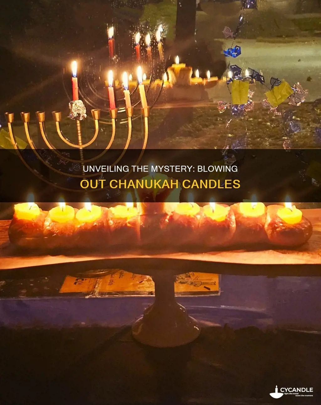are you allowed to blow out chanukah candles
