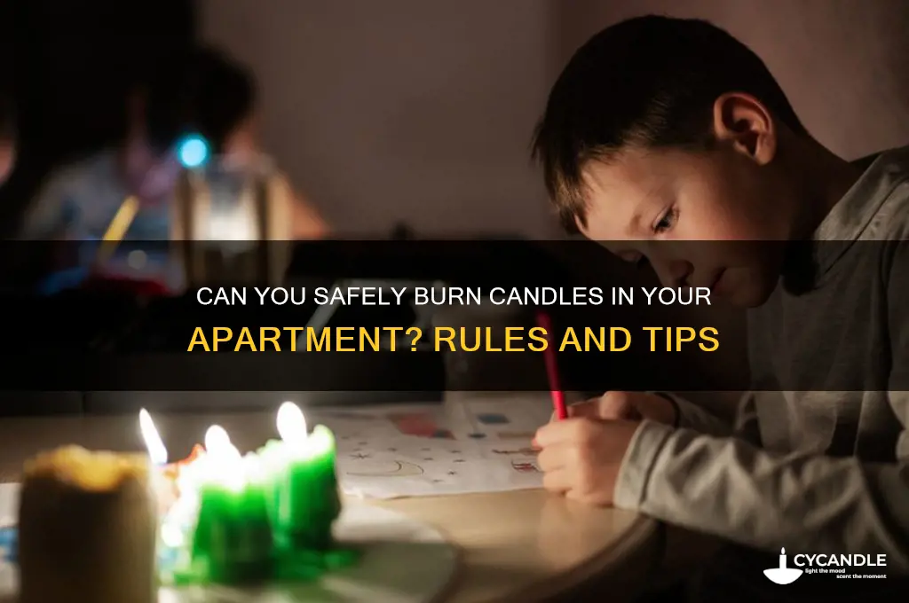 are you allowed to burn candles in an apartment