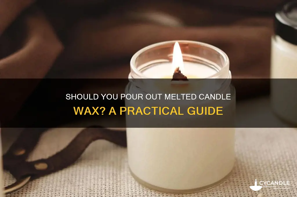 are you supposed to pour out melted candle wax