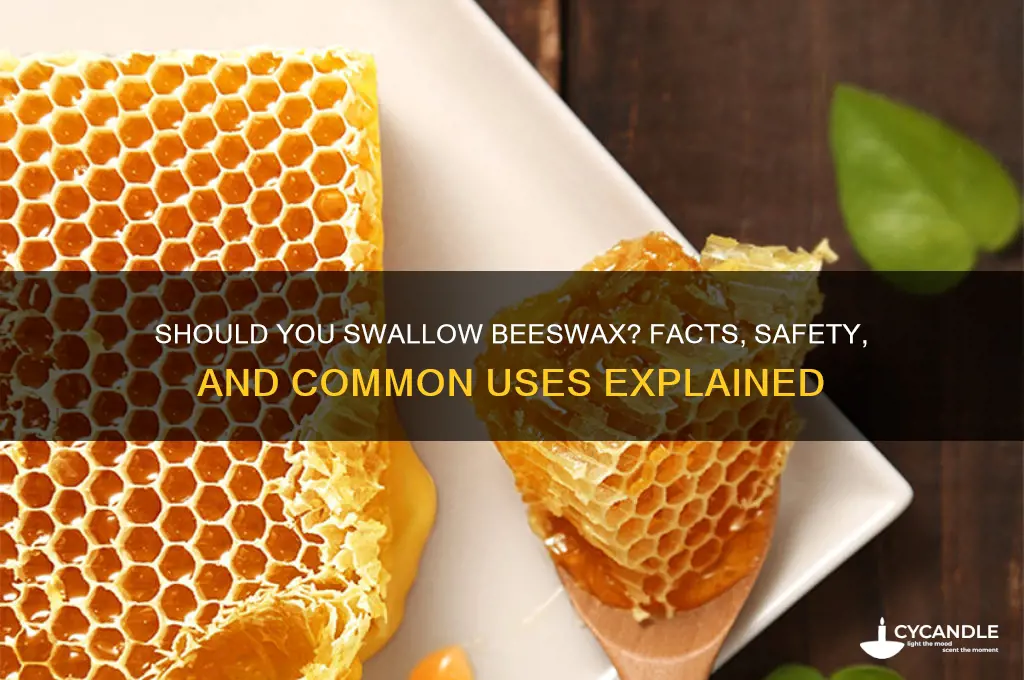 are you supposed to swallow beeswax