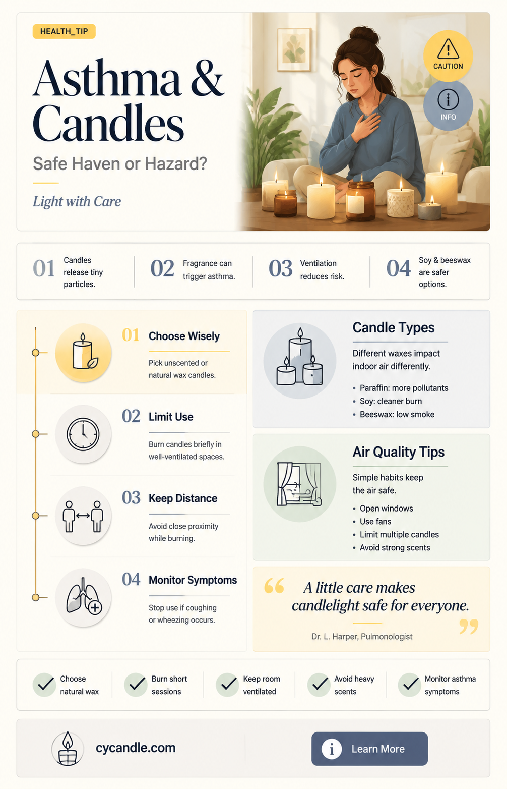 are candles bad for asthma