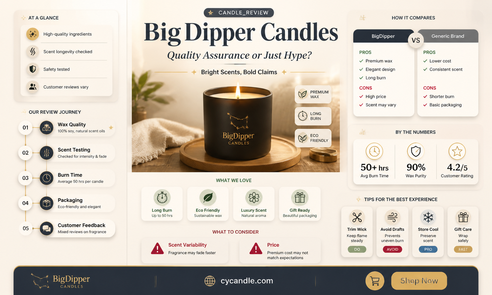 are bigdipper candles made of good quality