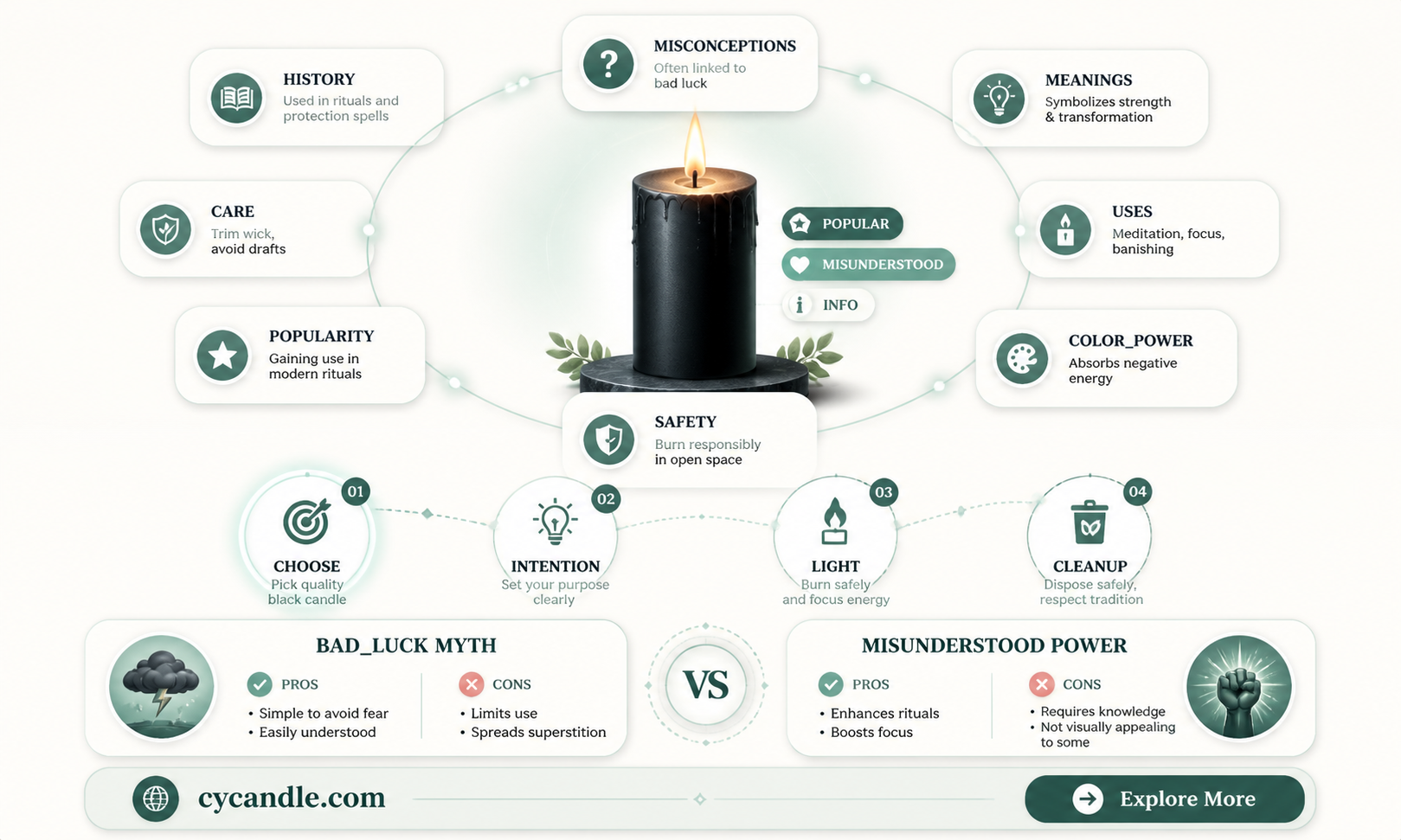 are black candles bad luck