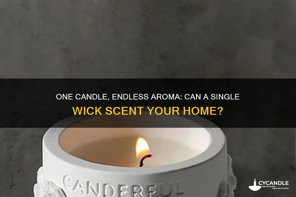 can 1 candle make the entire hous smell good