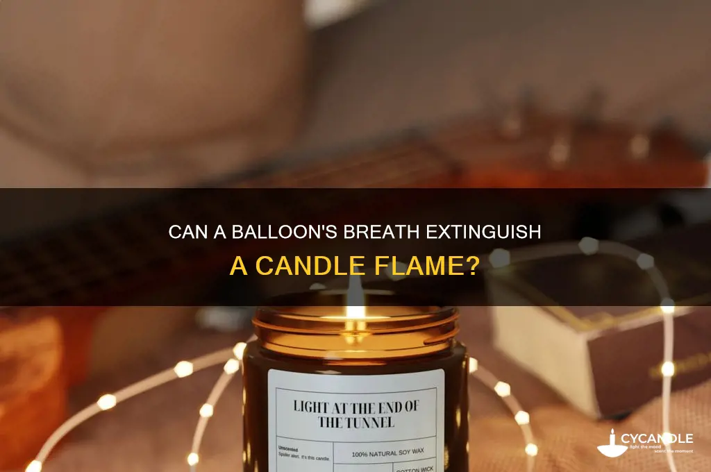 can a balloon blow out a candle