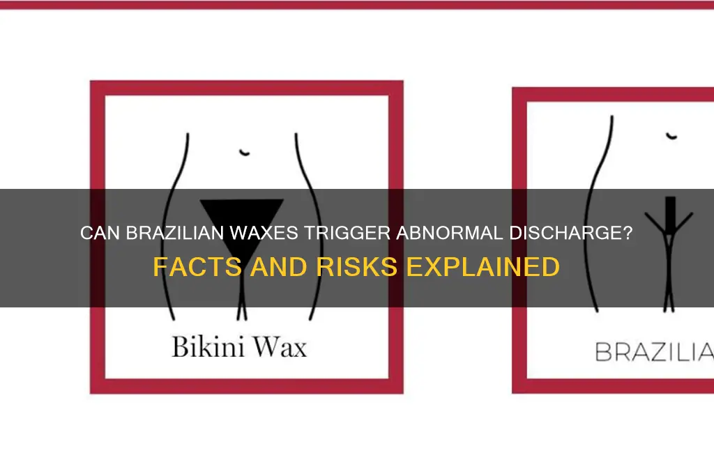 can a brazilian wax cause discharge