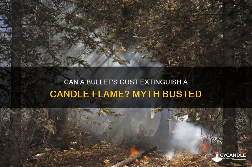 can a bullet blow out a candle