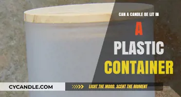 Lighting Candles in Plastic Containers: Safe Practice or Hazardous Choice?