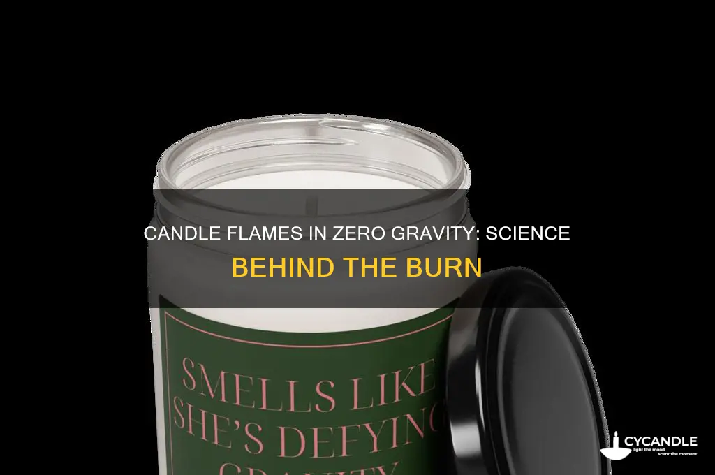 can a candle burn in zero gravity