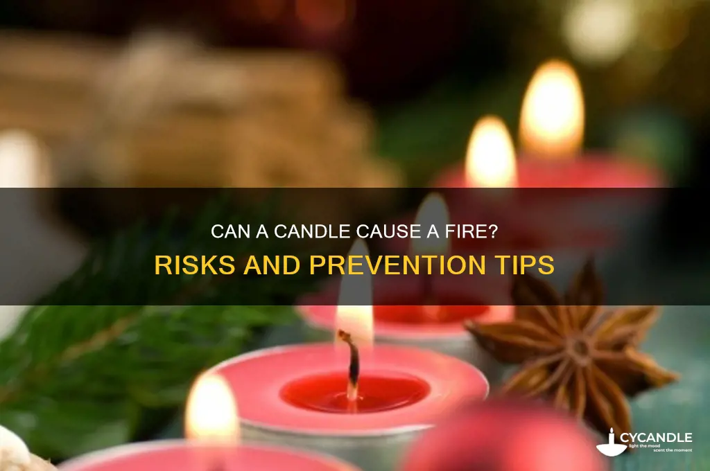 can a candle cause a fire