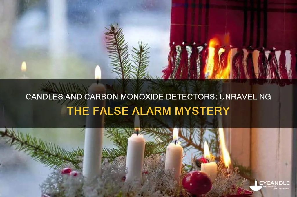 can a candle cause carbon monoxide detector to go off