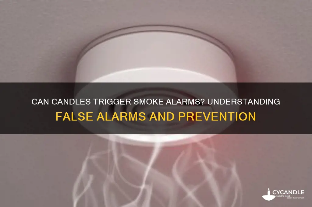 can a candle cause smoke alarm to go off