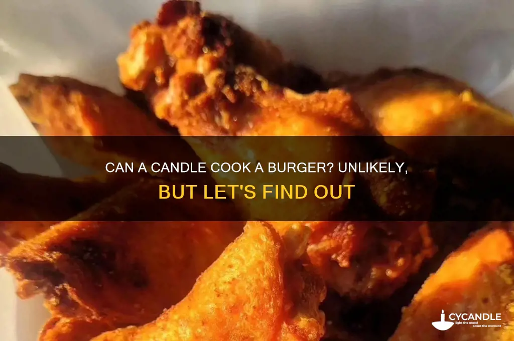 can a candle cook a burger