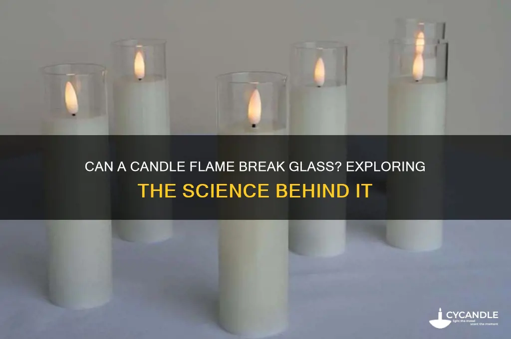 can a candle flame break glass