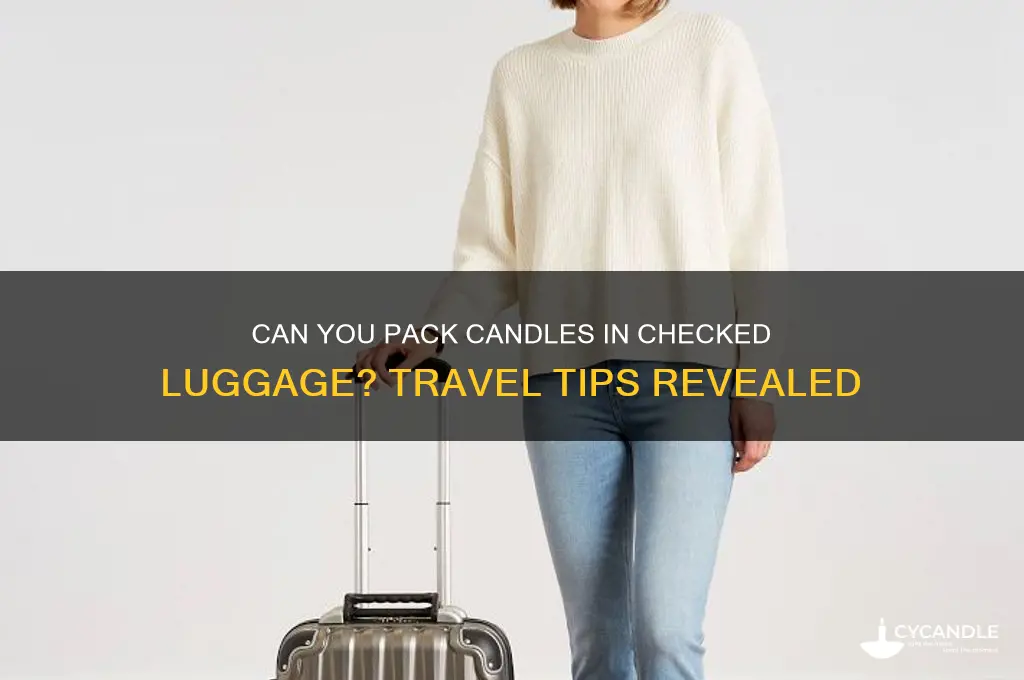can a candle go in a checked bag