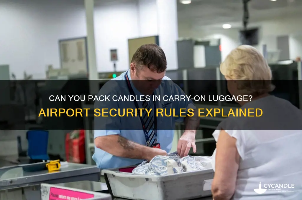can a candle go through airport security