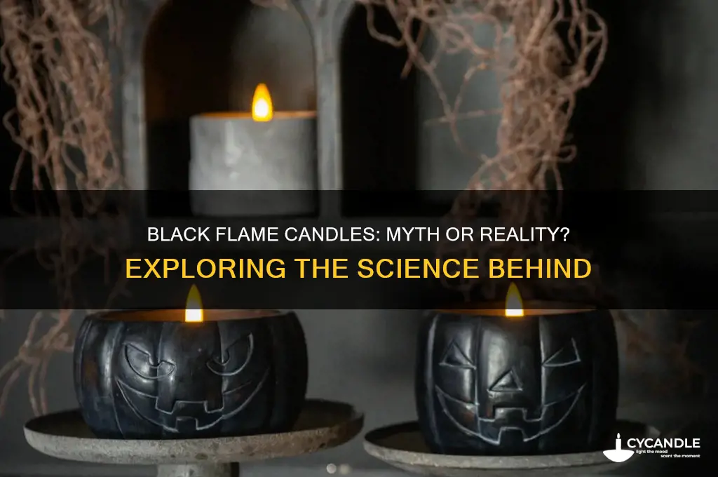 can a candle have a black flame