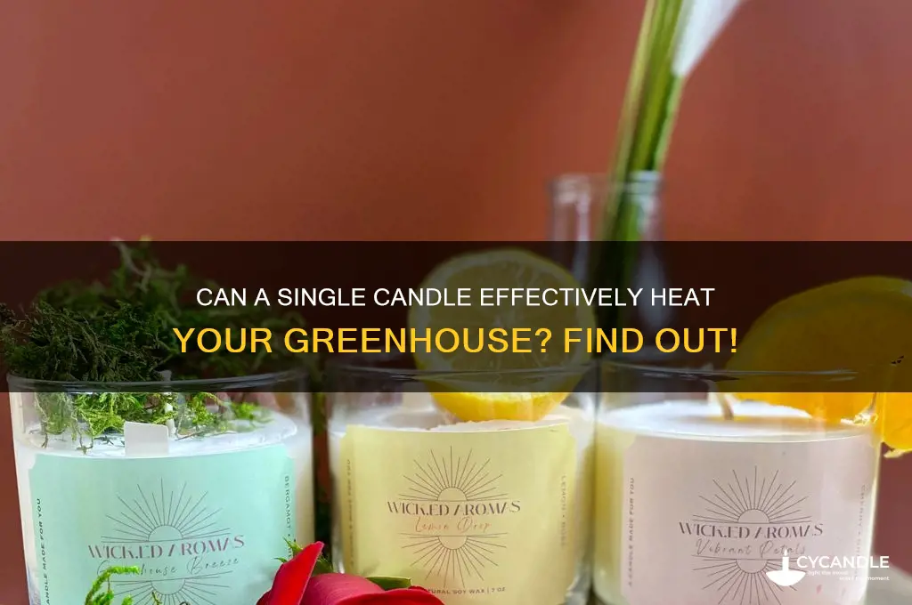 can a candle heat a greenhouse