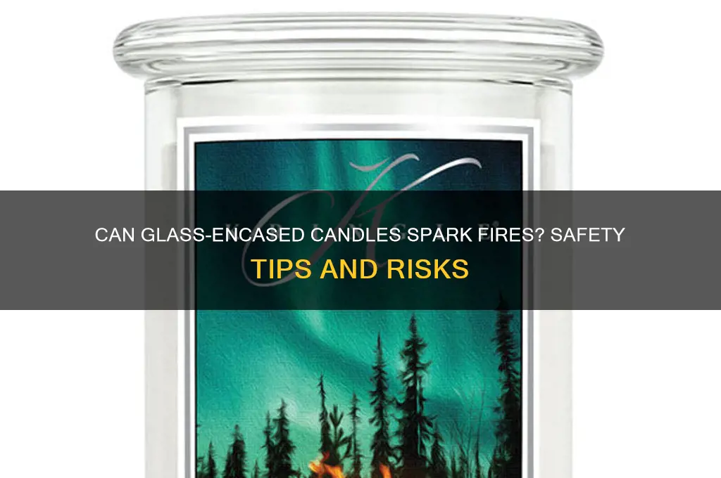 can a candle in glass cause a fire