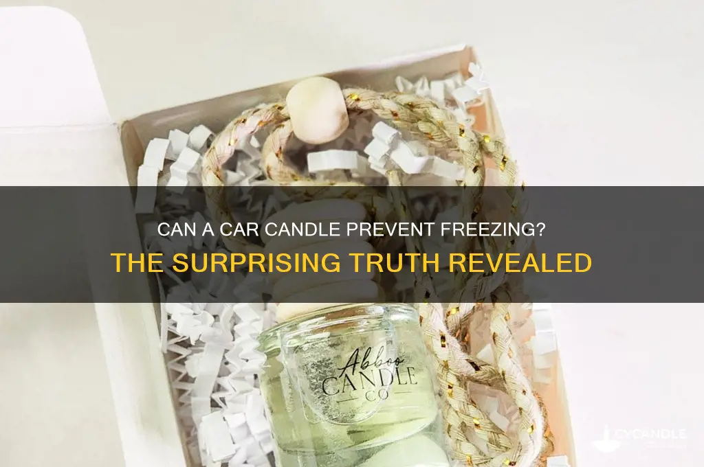 can a candle in your car keep you from freezing