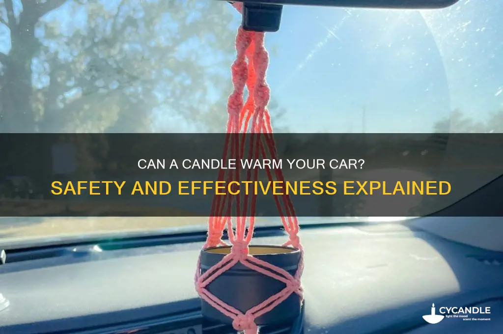 can a candle keep you warm in a car