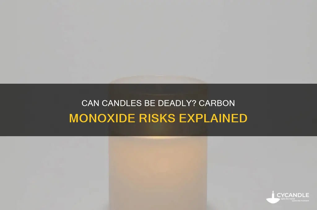 can a candle kill you from carbon monoxide
