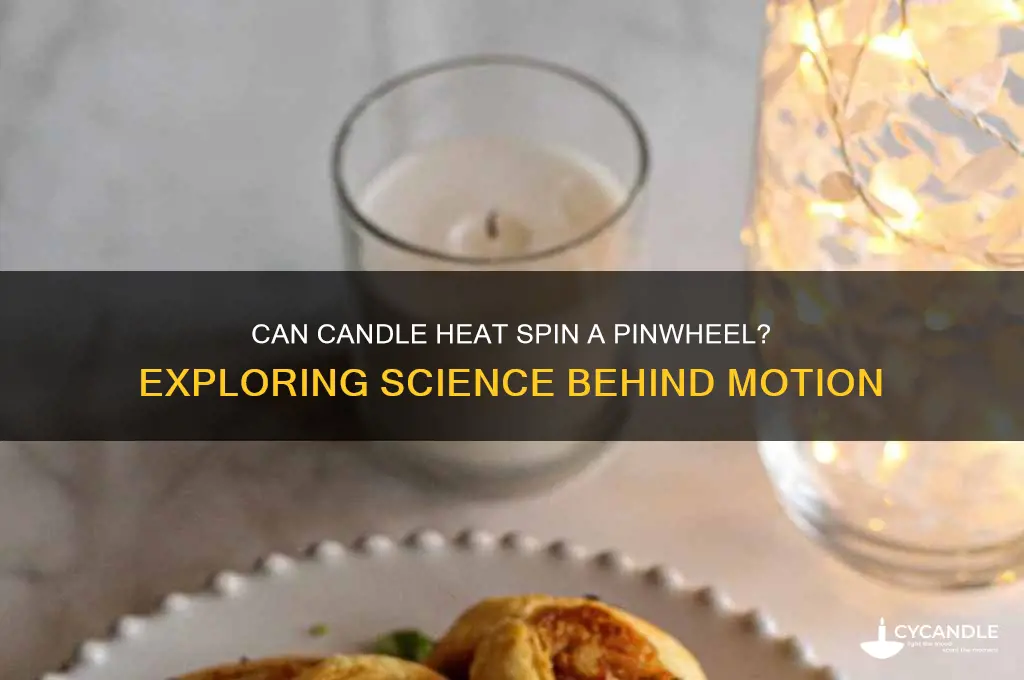 can a candle make a pinwheel move