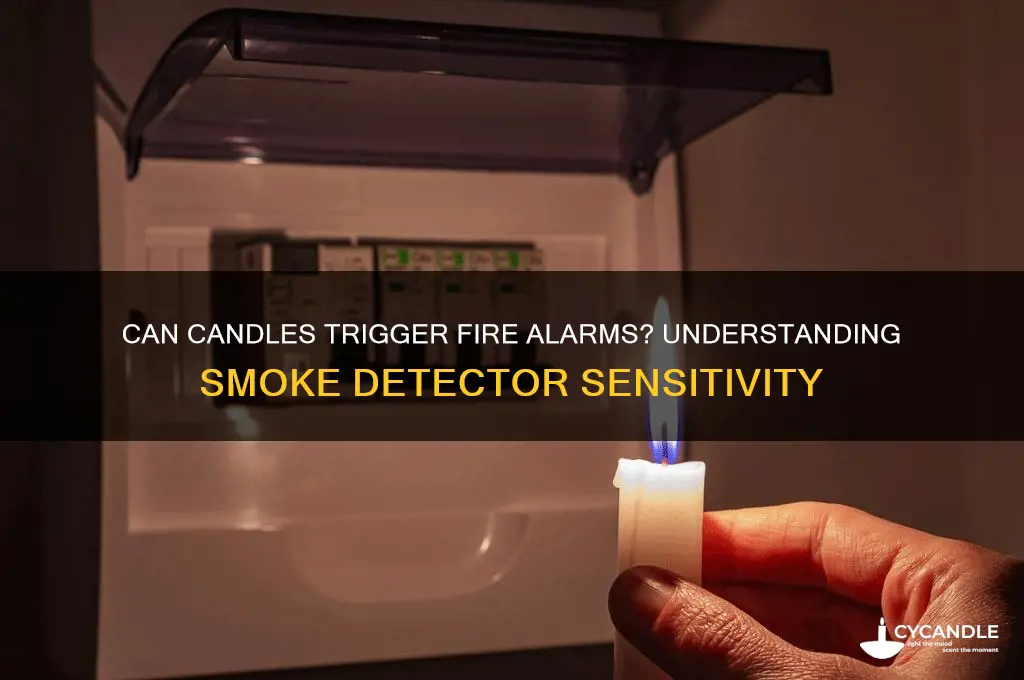 can a candle set off a fire alarm
