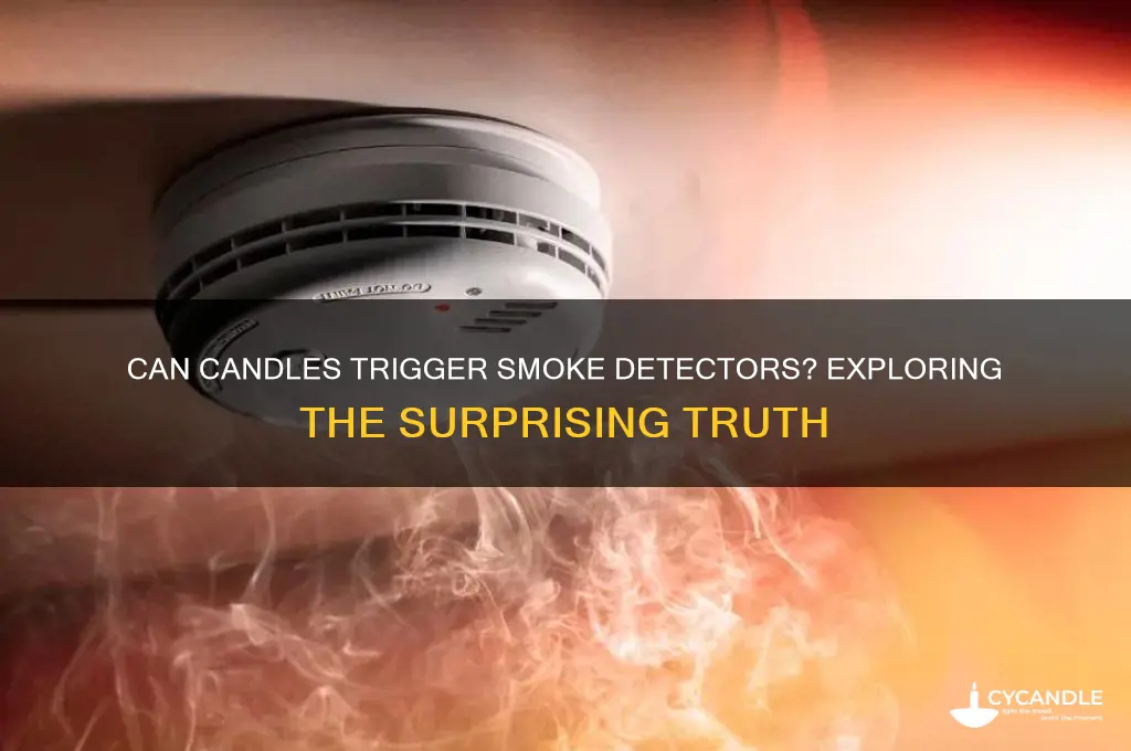 can a candle set off a smoke detector